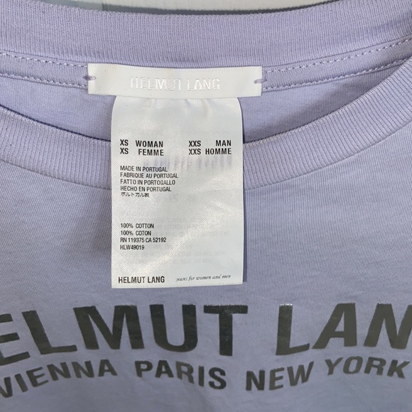 Helmut Lang LOGO PRINT SHORT SLEEVE T-SHIRT - Picture 4 of 5